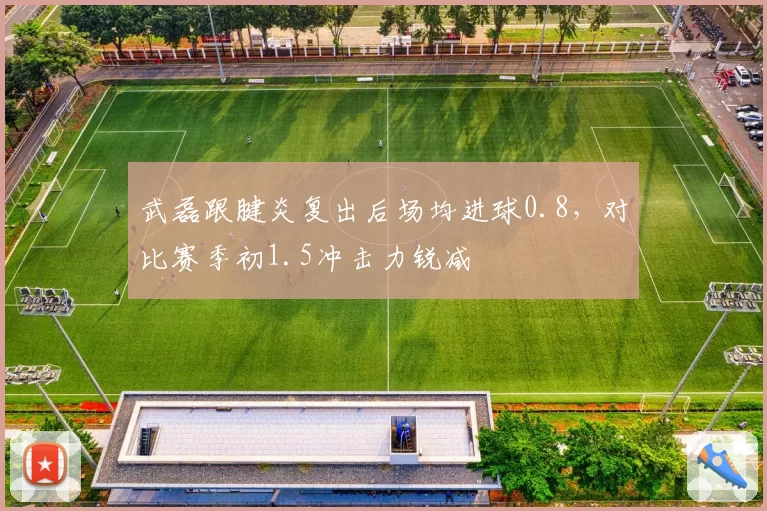 武磊跟腱炎复出后场均进球0.8，对比赛季初1.5冲击力锐减